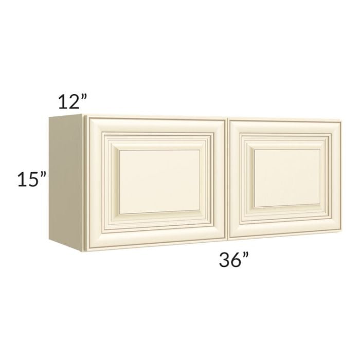 RTA Phoenix Cream Glaze 36" x 15" Wall Cabinet