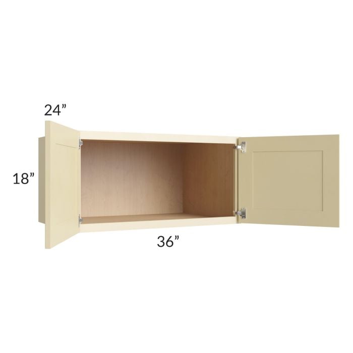 RTA Phoenix Cream Glaze 36" x 18" x 24" Wall Cabinet