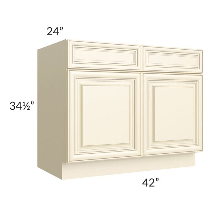 RTA Phoenix Cream Glaze 42" Base Cabinet