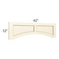 RTA Phoenix Cream Glaze 42" Raised Panel Door Valance