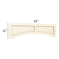 RTA Phoenix Cream Glaze 48" Raised Panel Door Valance