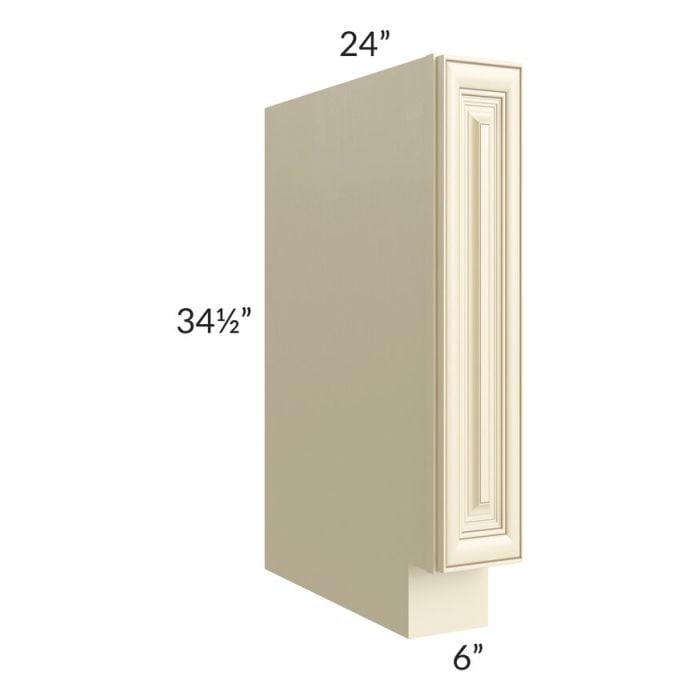 RTA Phoenix Cream Glaze 6" Spice Base Cabinet