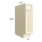 RTA Phoenix Cream Glaze 9" Base Cabinet