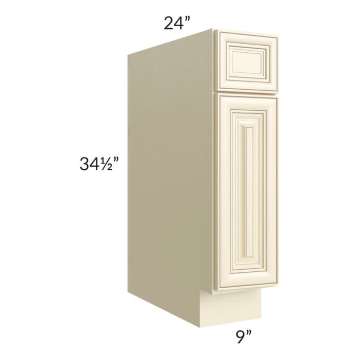 RTA Phoenix Cream Glaze 9" Base Cabinet