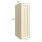 RTA Phoenix Cream Glaze 9" x 30" Wall Cabinet with 1 Decorative End Panel