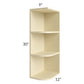 RTA Phoenix Cream Glaze 9" x 30" Wall End Shelf Cabinet