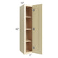 RTA Phoenix Cream Glaze 9" x 42" Wall Cabinet with 1 Decorative End Panel