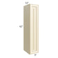 RTA Phoenix Cream Glaze 9" x 42" Wall Cabinet with 2 Decorative End Panels