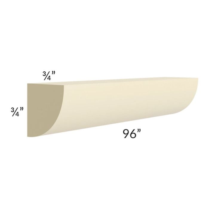 RTA Phoenix Cream Glaze 96" Quarter Round Molding