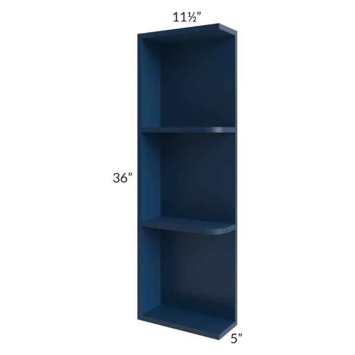 RTA Portland Navy Blue 05" x 36" Wall End Shelf Cabinet