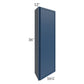 RTA Portland Navy Blue 12" x 36" Angle Wall Cabinet