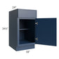 RTA Portland Navy Blue 18" Base Cabinet with 1 Decorative End Panel