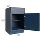 RTA Portland Navy Blue 21" Base Cabinet with 1 Decorative End Panel