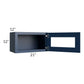 RTA Portland Navy Blue 21" x 12" Glass Door Only with Glass Included