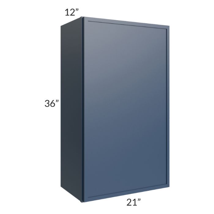 RTA Portland Navy Blue 21" x 36" Wall Cabinet