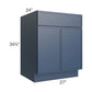 RTA Portland Navy Blue 27" Base Cabinet