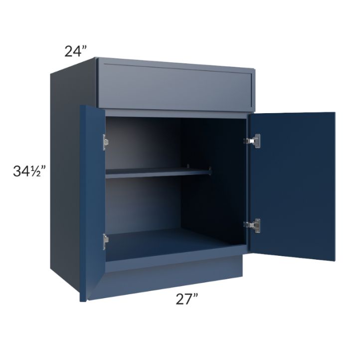 RTA Portland Navy Blue 27" Base Cabinet