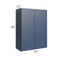 RTA Portland Navy Blue 27" x 36" Wall Cabinet