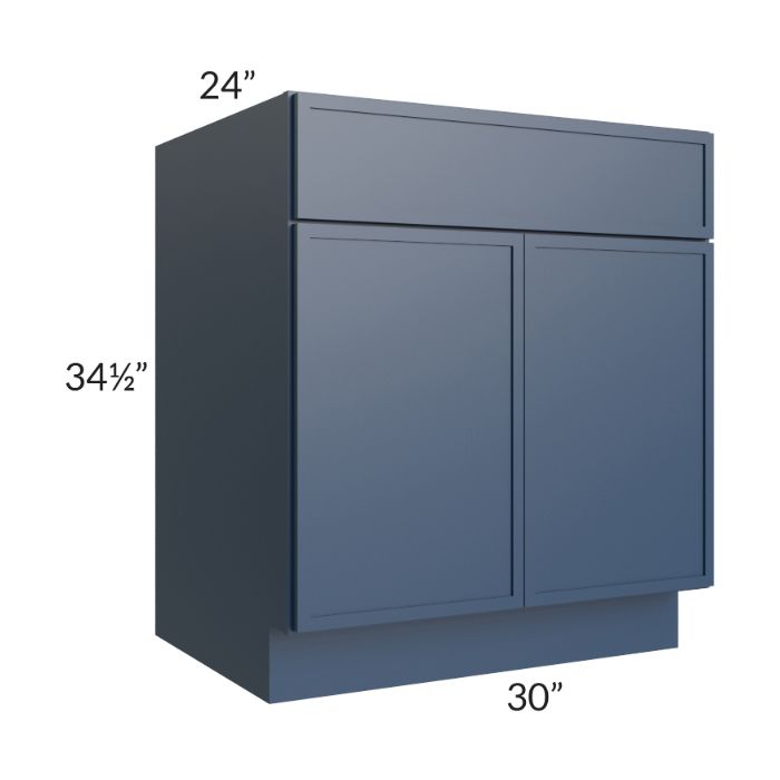 RTA Portland Navy Blue 30" Base Cabinet