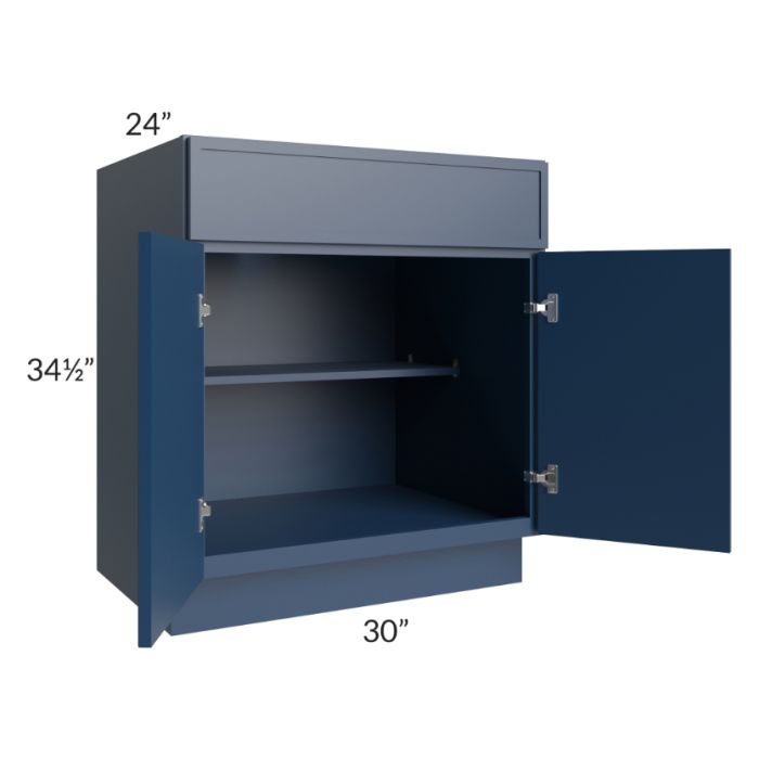RTA Portland Navy Blue 30" Base Cabinet