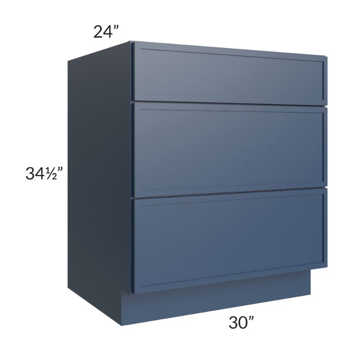 Navy Racks Drawer RTA Portland Navy Blue 30