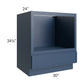 RTA Portland Navy Blue 30" Microwave Base Cabinet