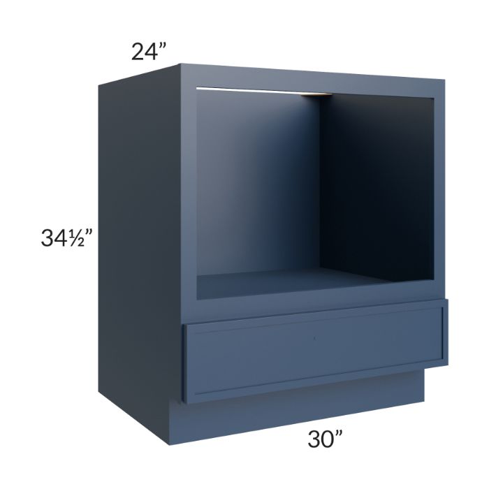 RTA Portland Navy Blue 30" Microwave Base Cabinet