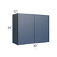 RTA Portland Navy Blue 30" x 24" Wall Cabinet