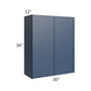 RTA Portland Navy Blue 30" x 36" Wall Cabinet