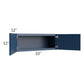 RTA Portland Navy Blue 33" x 12" Wall Cabinet
