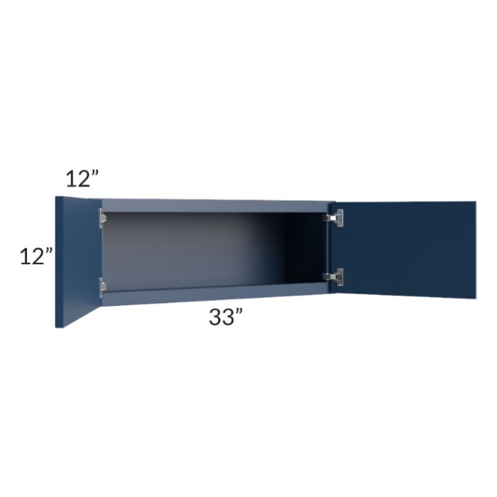RTA Portland Navy Blue 33" x 12" Wall Cabinet