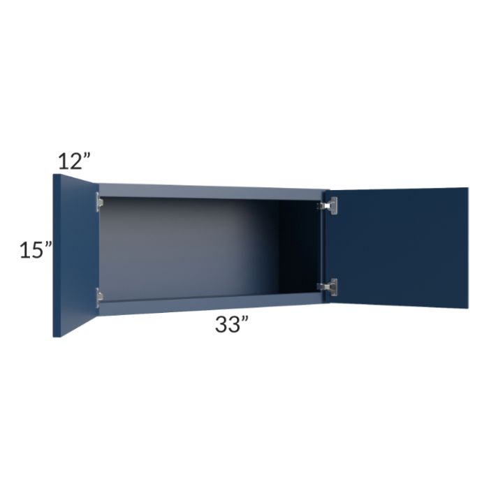 RTA Portland Navy Blue 33" x 15" Wall Cabinet