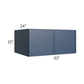 RTA Portland Navy Blue 33" x 15" x 24" Wall Cabinet