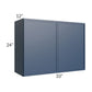 RTA Portland Navy Blue 33" x 24" Wall Cabinet