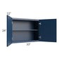 RTA Portland Navy Blue 33" x 24" Wall Cabinet
