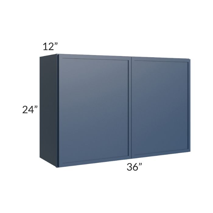 RTA Portland Navy Blue 36" x 24" Wall Cabinet