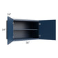 RTA Portland Navy Blue 36" x 24" x 24" Wall Cabinet