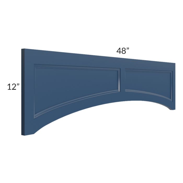 RTA Portland Navy Blue 48" x 12" Arched Valance
