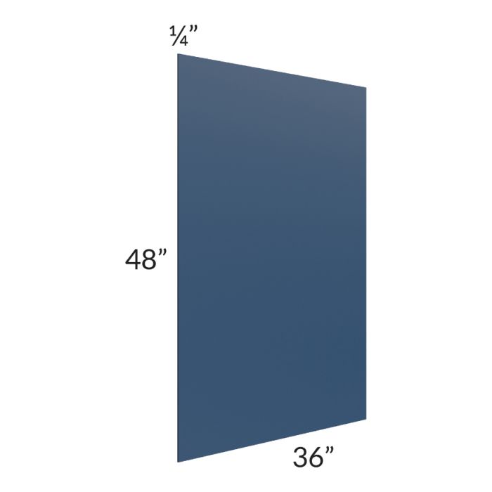 RTA Portland Navy Blue 48" x 36" Finished Back Panel - No Cut