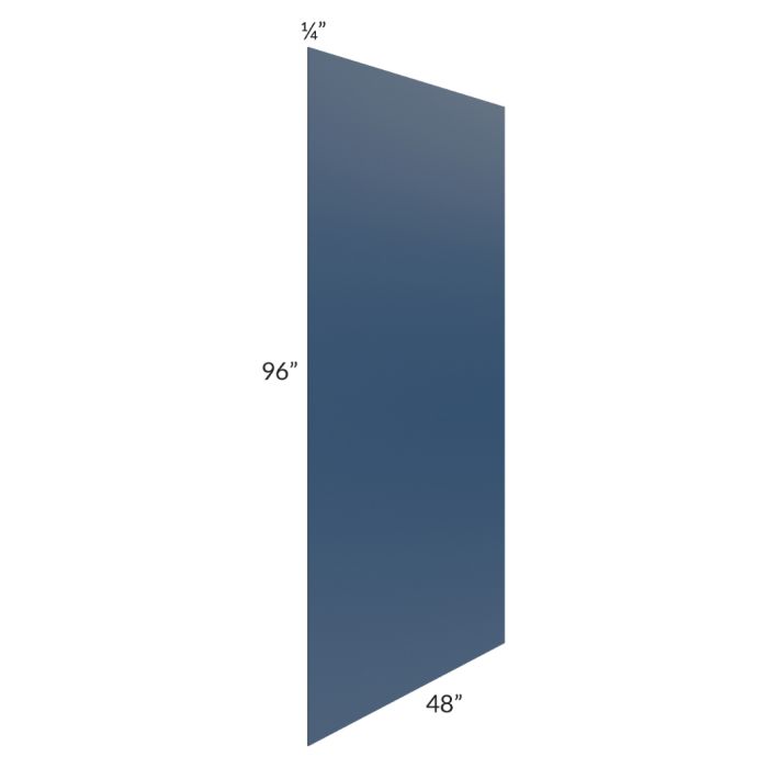RTA Portland Navy Blue 48" x 96" Finished Back Panel - No Cut