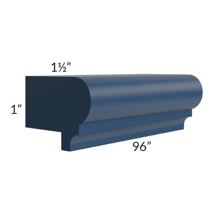 RTA Portland Navy Blue LRM8-PD 96" Light Rail Molding - No Cut
