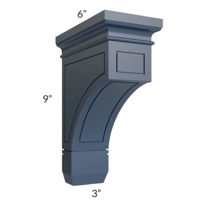 RTA Portland Navy Blue Large Decorative Corbel