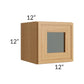 RTA Portland Sand 12" x 12" Glass Door Only with Glass Included