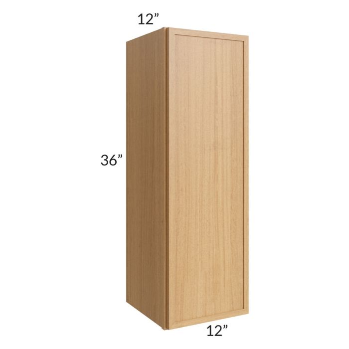 RTA Portland Sand 12" x 36" Wall Cabinet with 2 Decorative End Panels