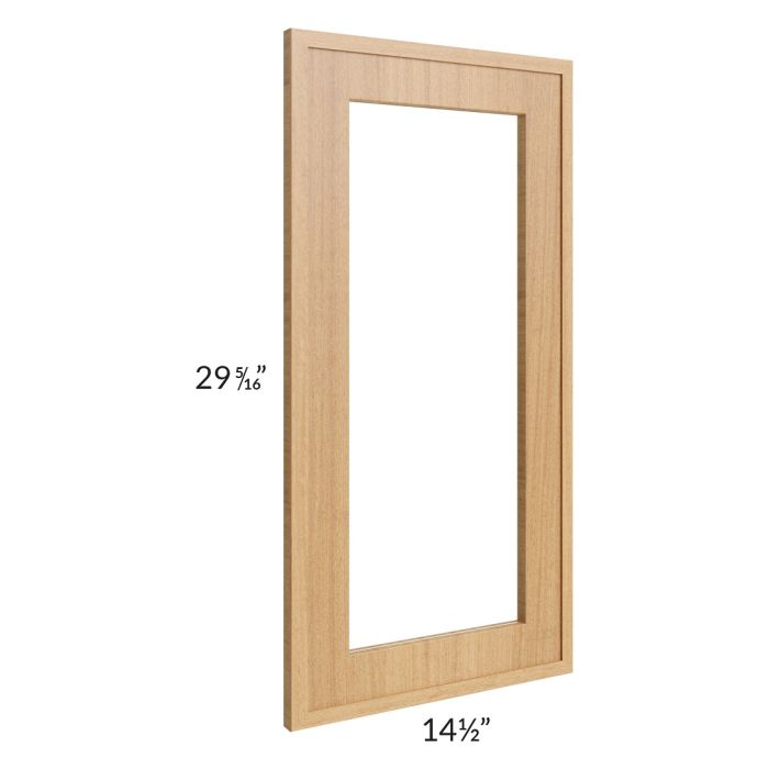 RTA Portland Sand 15" x 30" Glass Door Only with Glass Included