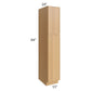 RTA Portland Sand 15" x 84" Wall Pantry with 4 Roll Out Trays