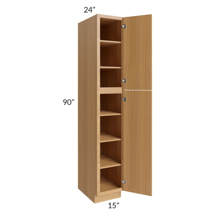 RTA Portland Sand 15" x 90" Wall Pantry
