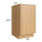 RTA Portland Sand 18" Full Height Door Base Cabinet with 2 Decorative End Panels