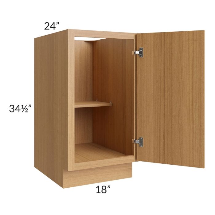 RTA Portland Sand 18" Full Height Door Base Cabinet with 2 Decorative End Panels