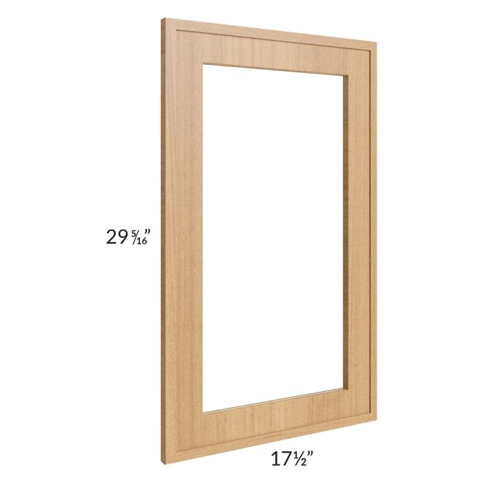 RTA Portland Sand 18" x 30" Glass Door Only with Glass Included